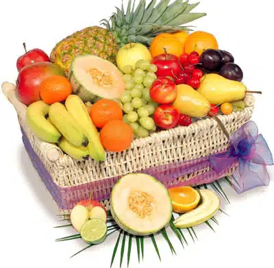 Healthy fruits basket