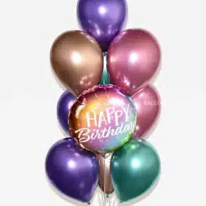 Colorful BDAY Balloon Set