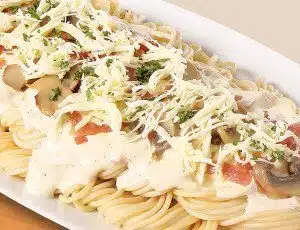 Carbonara Platter with 4 pcs Bread Stick