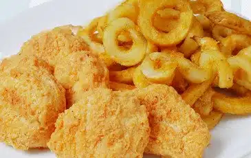 Chicken Nuggets with Golden Curls