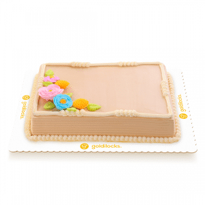Pastel Blooms Mocha 8x12