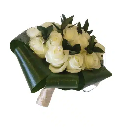 White rose bouquet