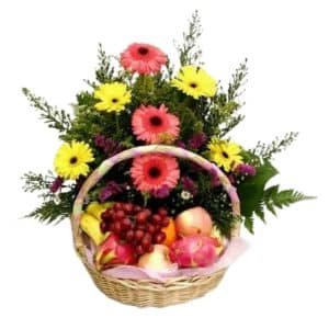 Gerbera Mixed With Fruits