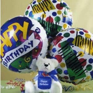 Birthday Teddy Bear Balloon