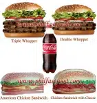Burger King - Sandwich And Burger Combo
