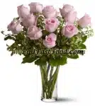 A Dozen Pink Roses