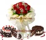Rose with  RR cake