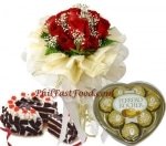 Rose Bouquet with RR Cake