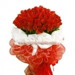 100 long stem red roses