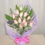 Peach Roses Bouquet