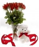 Rose with Teddy bear