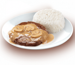 1pc. Big Burger Steak with Rice