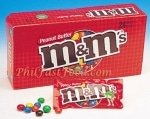 M&M Peanut Butter Chocolate Candies Packs 24CT Box