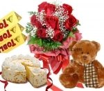 Red Roses Combo Gifts Pack