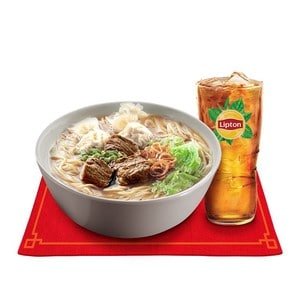Beef Mami with Drinks