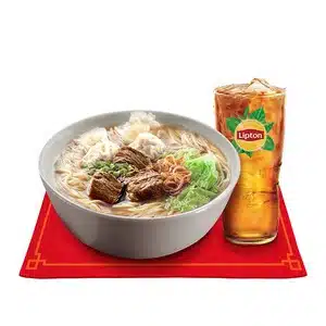 Beef Mami with Drinks