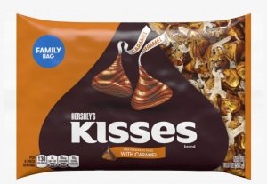 Hershey's Milk Chocolate Kisses With Caramel