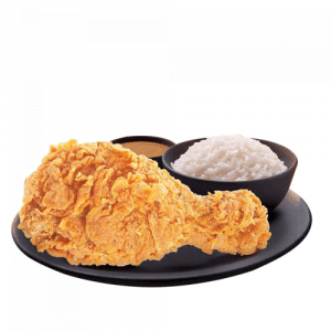 One Piece Fried Chicken with Rice