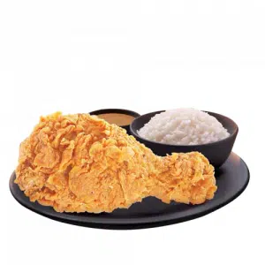 One Piece Fried Chicken with Rice
