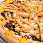 Fries and Steak Pizza