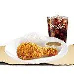 1-pc Tender Crunchy Fried Chicken with Rice Meal