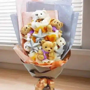8 Mini Bear Bouquet