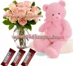 Hershy's teddy and rose