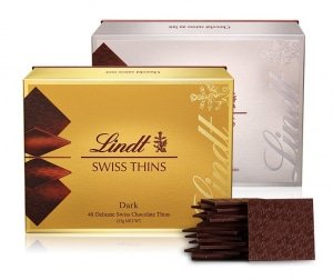 Lindt Swiss Thins Milk & Dark chocolate