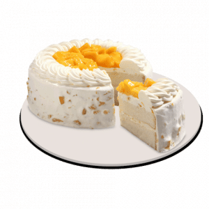 Red Ribbon Mango Sunrise Cake