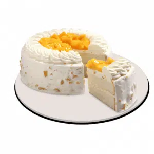 Red Ribbon Mango Sunrise Cake