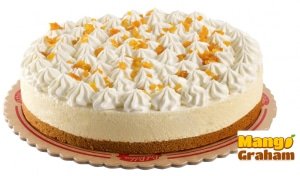 Red Ribbon Mango Graham Mousse Cake