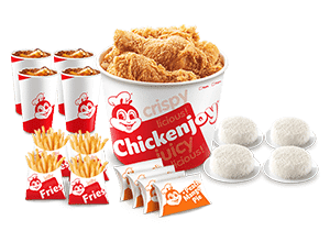 Chickenjoy w/ Rice, Sides, Pies & Drinks