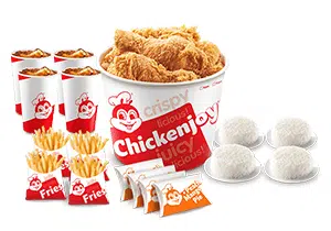 Chickenjoy w/ Rice, Sides, Pies & Drinks