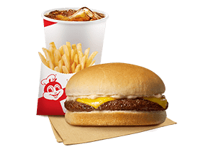 Cheesy Yumburger w/ Fries & Drink