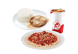 Jolly Spaghetti w/ Burger Steak