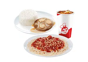 Jolly Spaghetti w/ Burger Steak