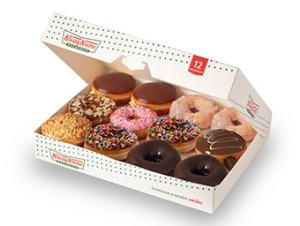 ONE DOZEN ASSORTED DOUGHNUTS