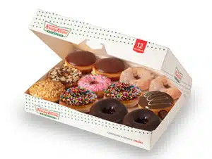 ONE DOZEN ASSORTED DOUGHNUTS