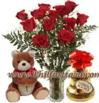 Rose teddy and Fererro