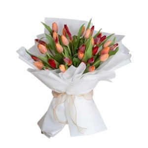 Autumn Tulips Bouquet