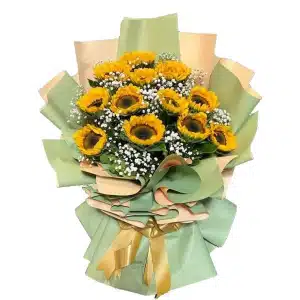 Sunset Bouquet 12 Sunflower bouquet