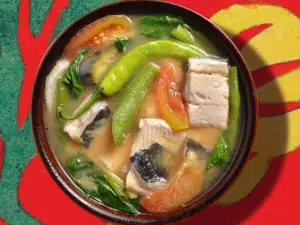 Sinigang na Tiyan ng Bangus