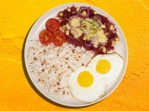 Cheesy Corned Beef Plate