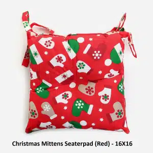Christmas Seaterpad | Mittens [Red] 16x16