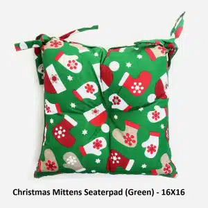 Christmas Seaterpad | Mittens[Green] 16x16
