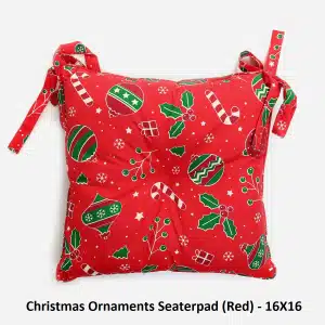 Christmas Seaterpad | Ornaments[Red] 16x16