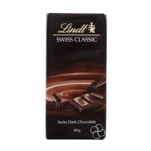 Lindt Swiss Classic Dark Chocolate Bar 100g x 4