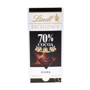 Lindt Excellence 70% Cocoa Dark Chocolate 100g x 4