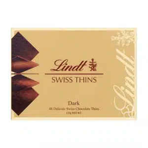 Lindt Swiss Thins Dark Chocolate 125g