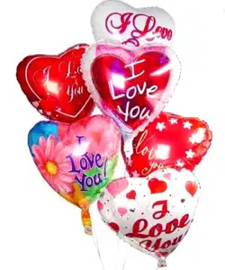 6's I love you Mylar Balloons